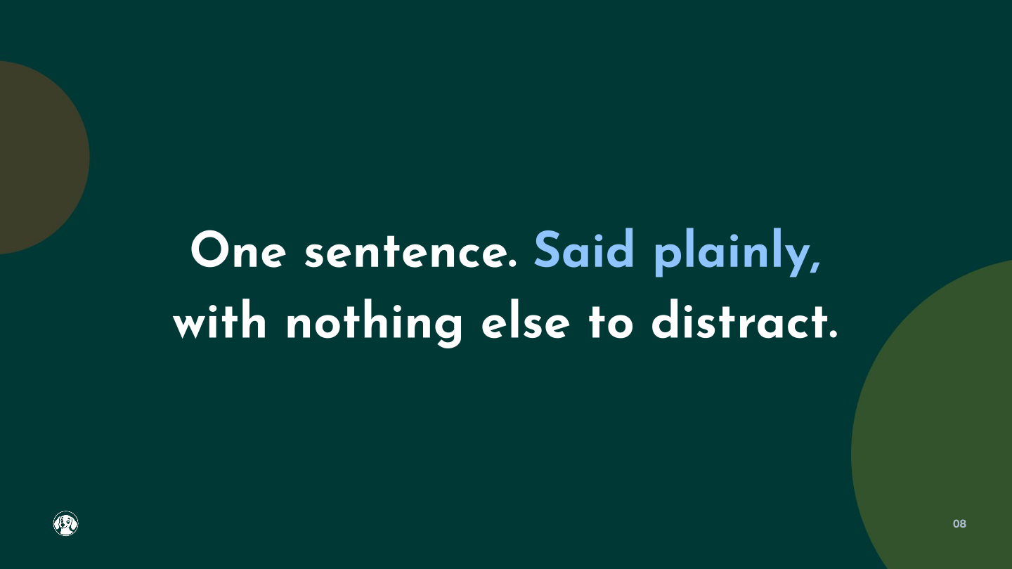 Single-statement slide