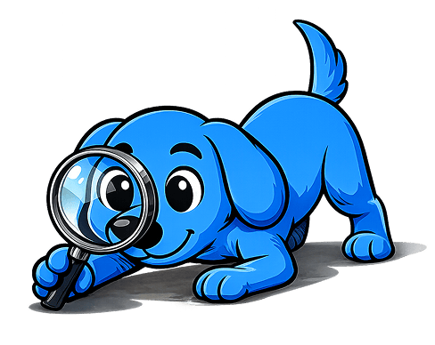 Dash searching with a magnifying glass