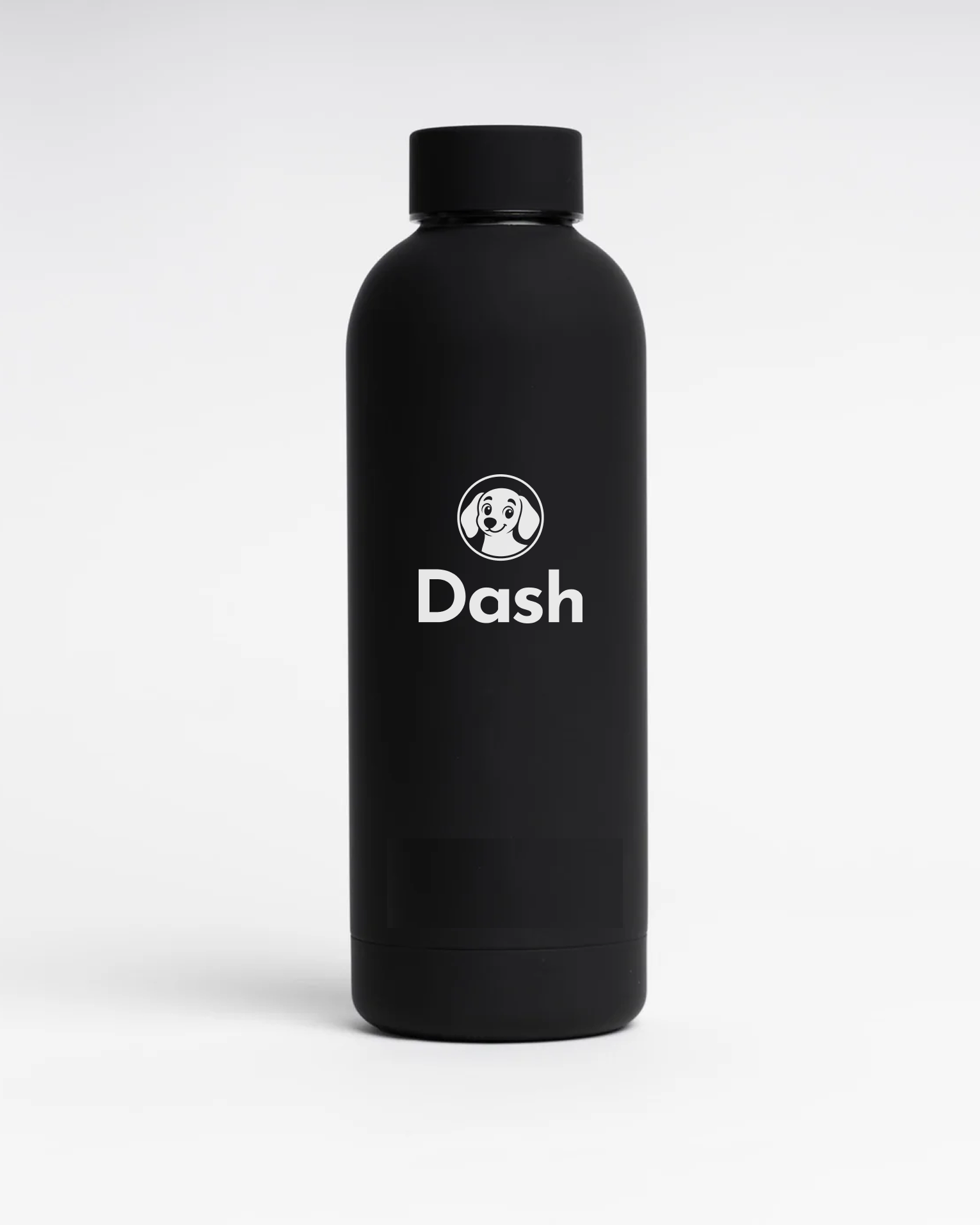 Black water bottle