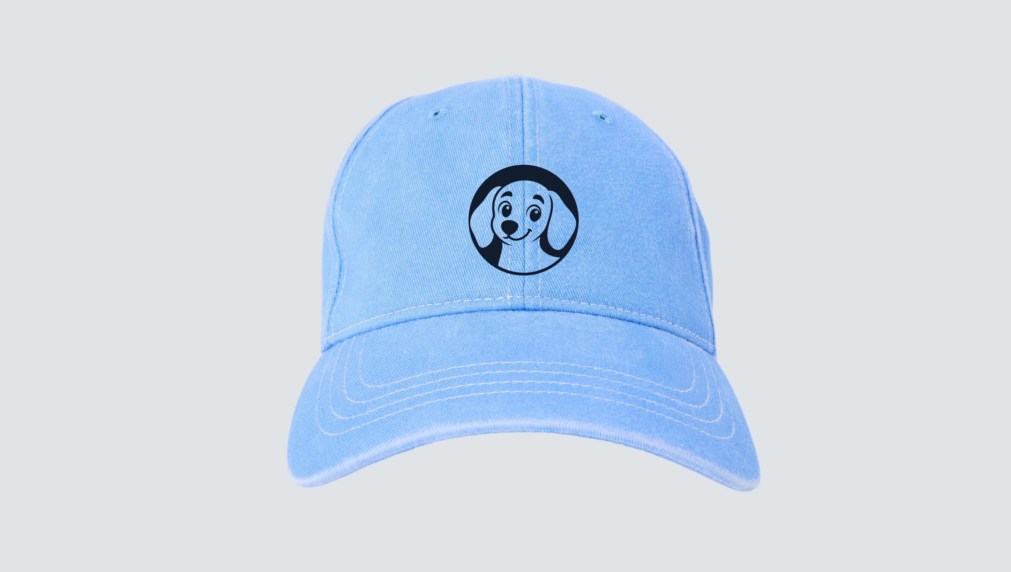 Blue cap with logomark