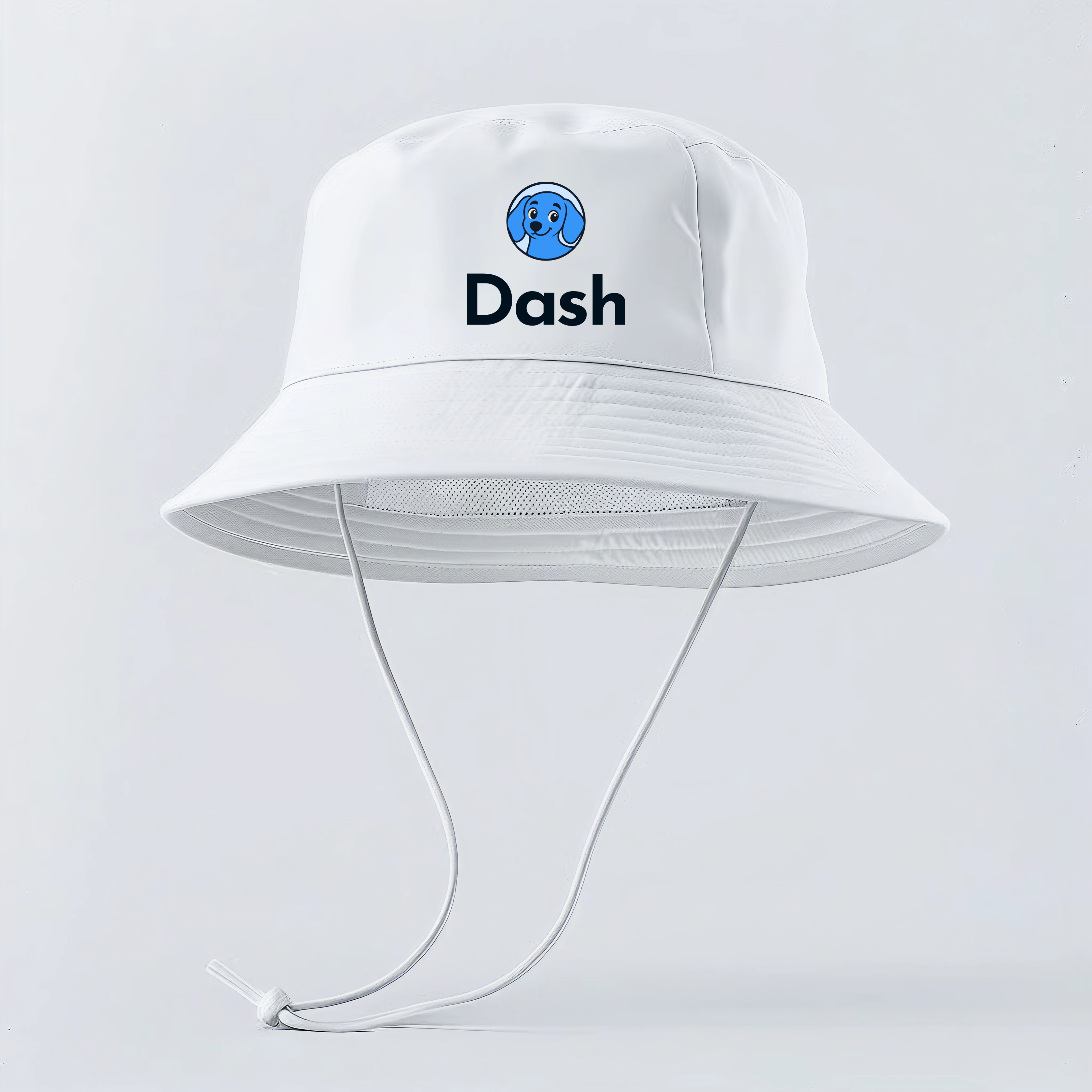 White cap with logo