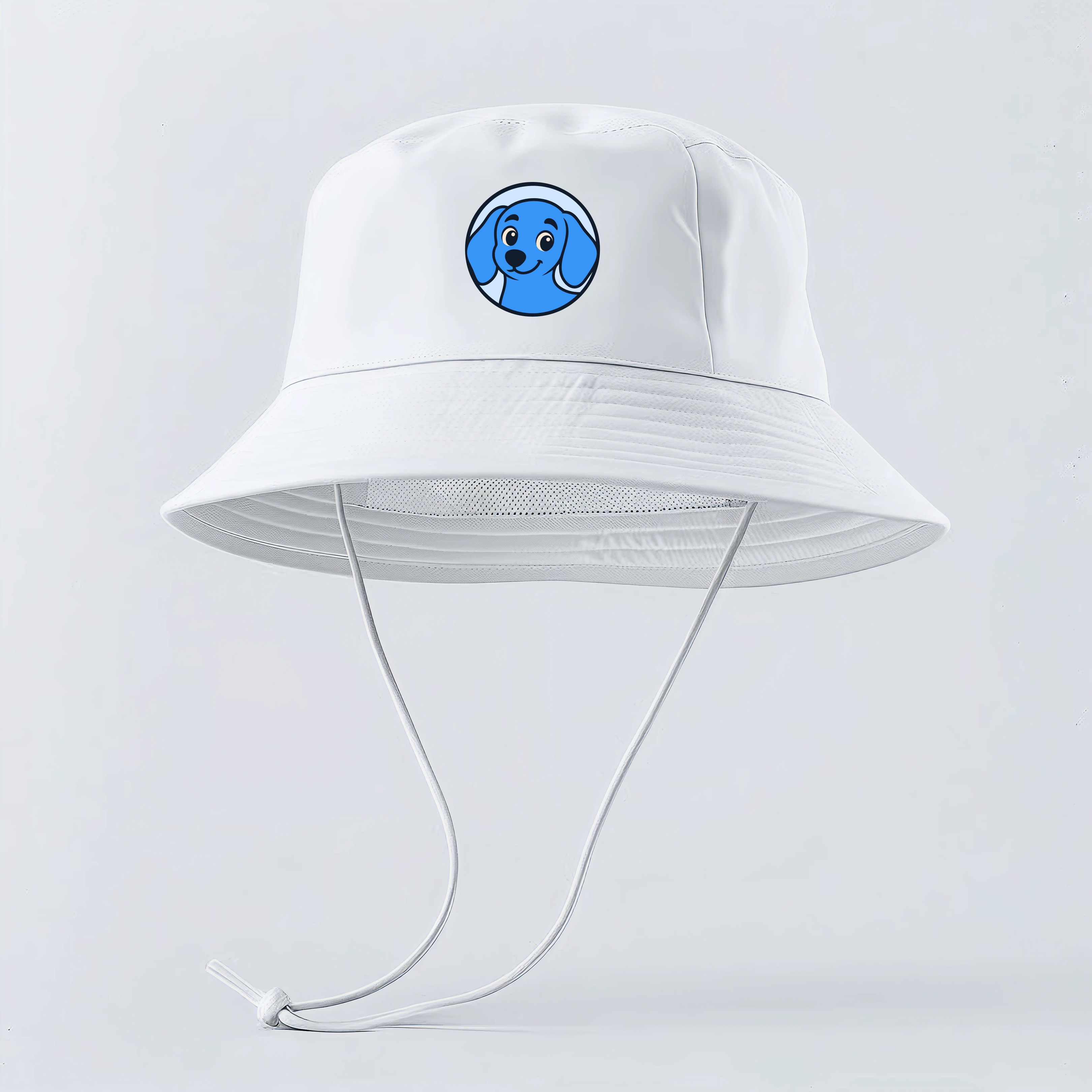 White cap with logomark