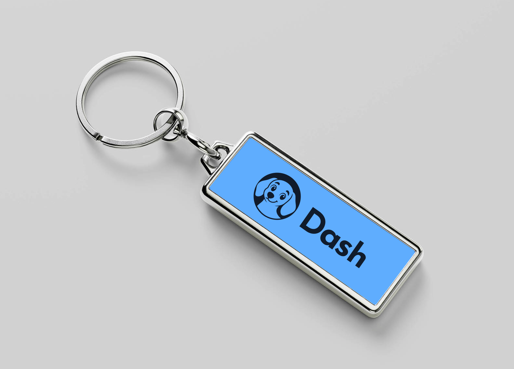 Blue keyring