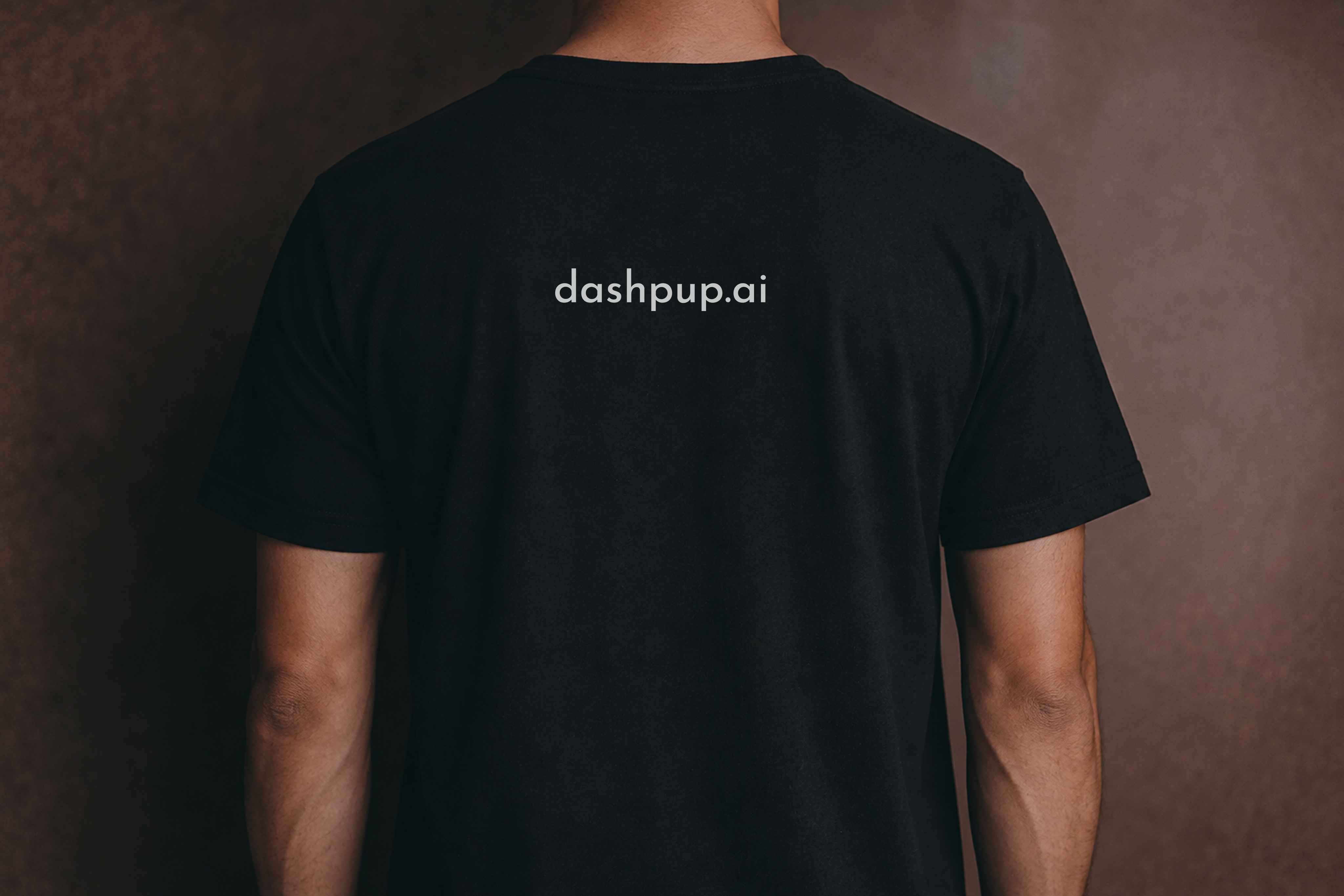 Black t-shirt — back