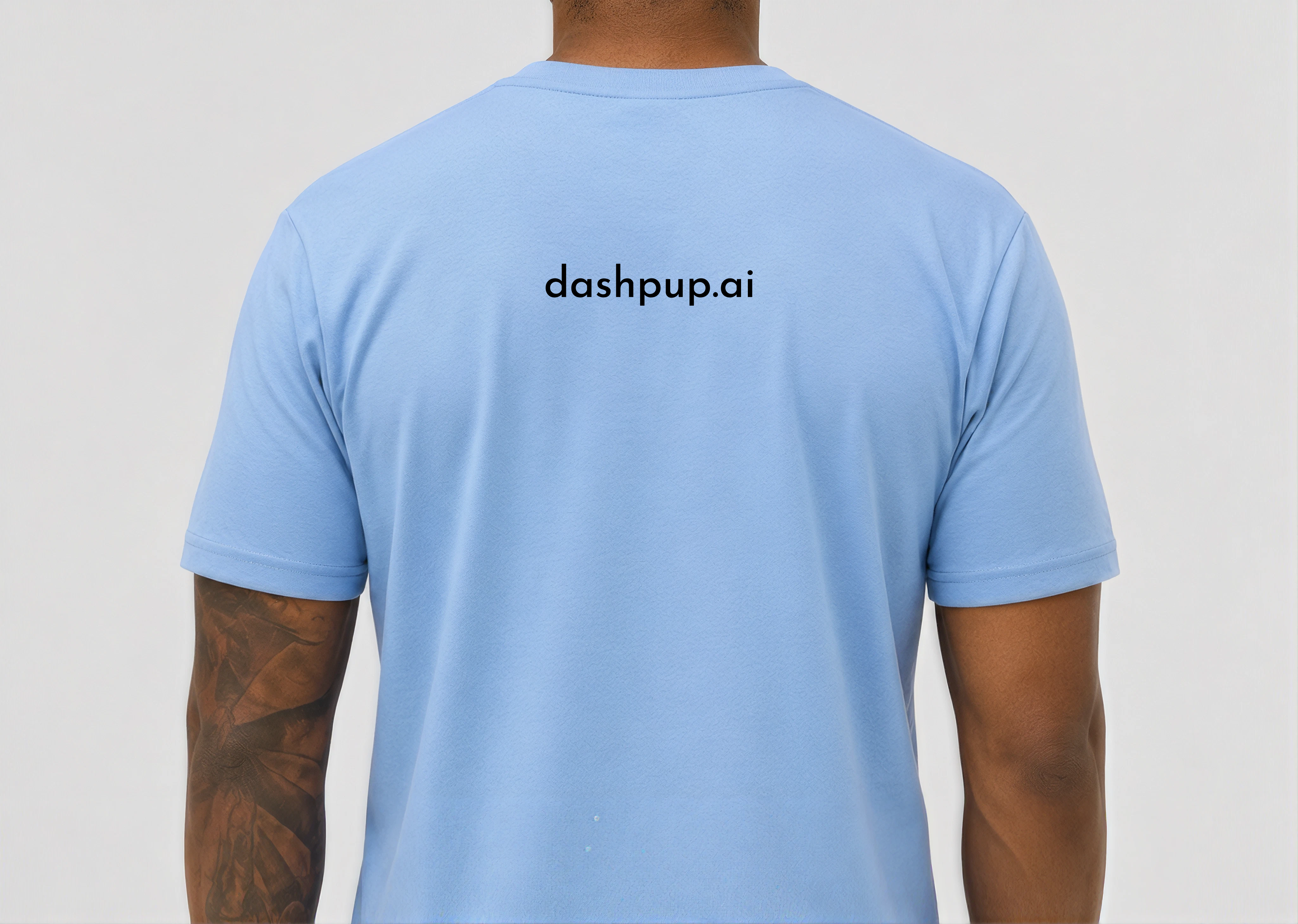 Blue t-shirt — back